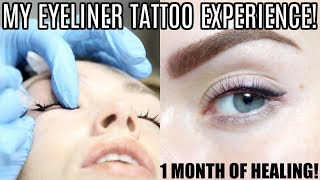 MY PERMANENT EYELINER TATTOO EXPERIENCE  Fully Healed [upl. by Euqnimod]