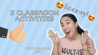 5 ENGAGING CLASSROOM ACTIVITIES  FILIPINO TEACHERS  TAGALOG [upl. by Kcirb273]