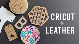 5 WAYS to USE the CRICUT with LEATHER [upl. by Nnylarej]