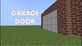 How to Make a Working Garage Door  Minecraft Tutorial [upl. by Dillon]