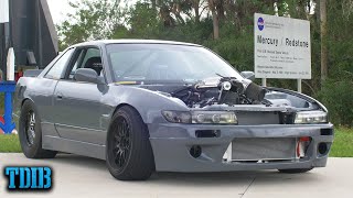 Nissan Titan Swapped 240SX Review Supercharged MAYHEM From a Truck Engine [upl. by Joycelin176]