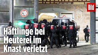 Gefängnismeuterei Polizei stürmt Knast in Thüringen  JVA Untermaßfeld [upl. by Romano80]