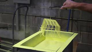 See the Fluidized Bed Powder Coating Process [upl. by Pazice]