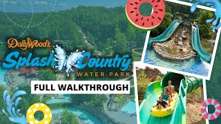 Dollywoods Splash Country Water Park Tour All Slides [upl. by Tnecnivleahcim]