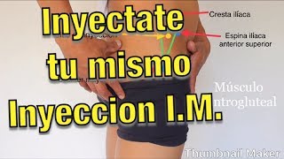 Cómo inyectarse solo INYECCIÓN INTRAMUSCULAR  ENFERMERO MX [upl. by Divad]