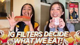 LETTING INSTAGRAM FILTERS DECIDE WHAT WE EAT W DONNALYN BARTOLOME   ZEINAB HARAKE [upl. by Dael237]